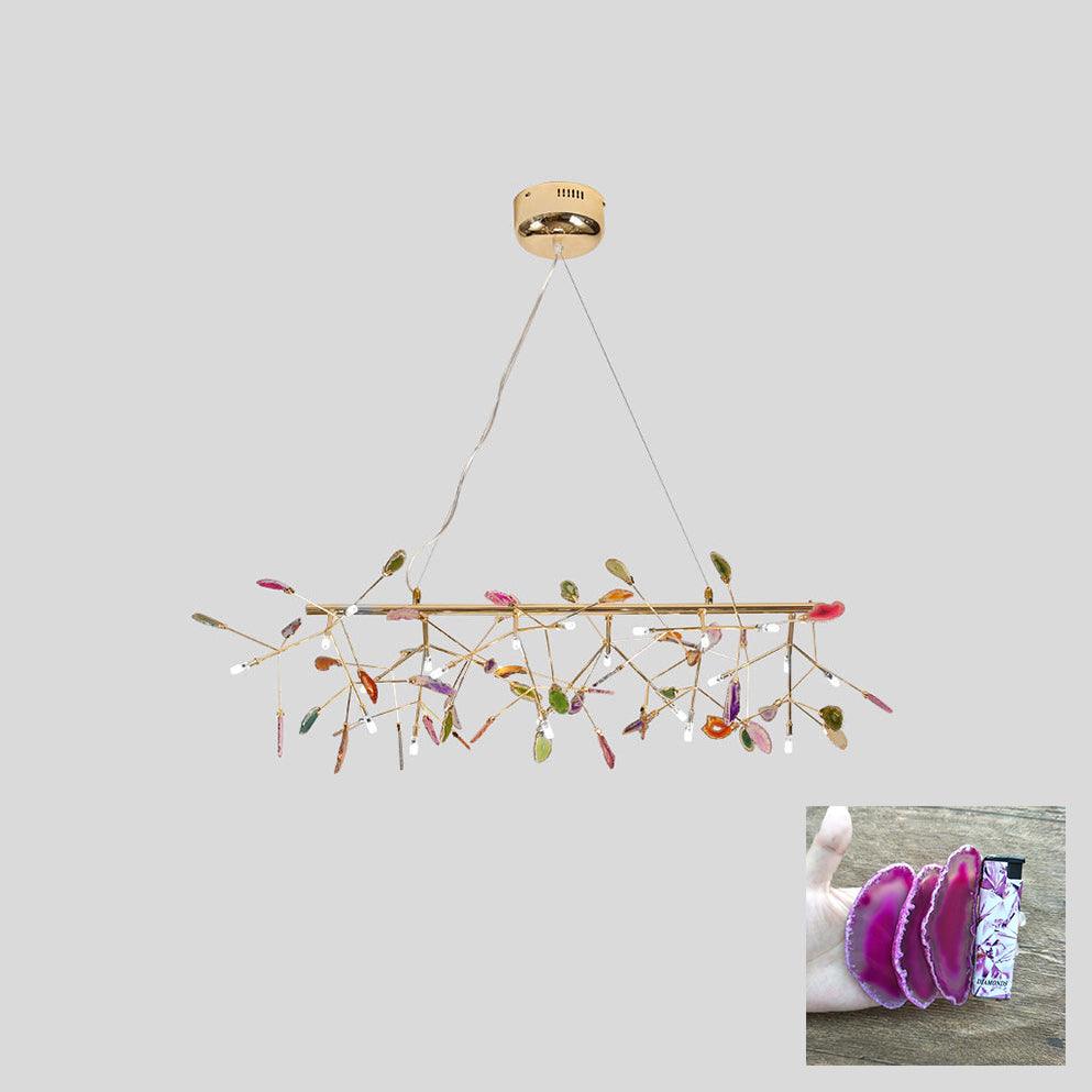 Agate Chandelier Light Fixture-Lighting > Chandeliers & Pendant Lights-casanuva-casanuva
