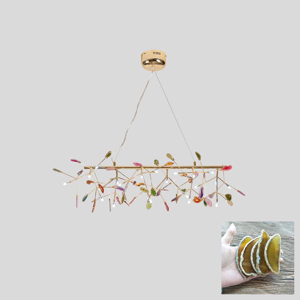 Agate Chandelier Light Fixture-Lighting > Chandeliers & Pendant Lights-casanuva-casanuva