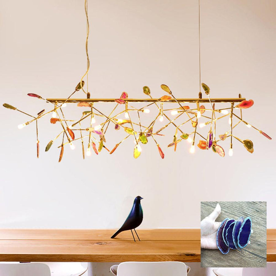 Agate Chandelier Light Fixture-Lighting > Chandeliers & Pendant Lights-casanuva-casanuva