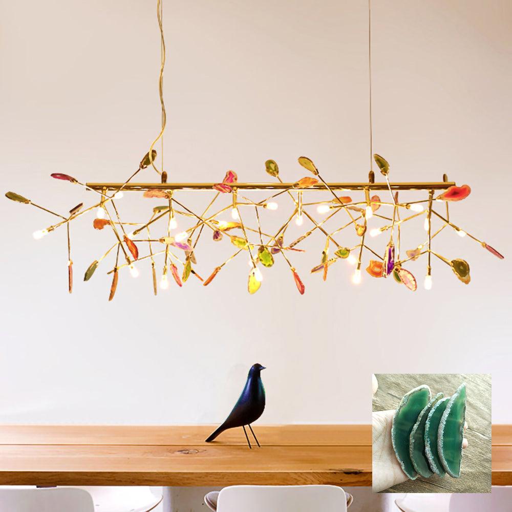 Agate Chandelier Light Fixture-Lighting > Chandeliers & Pendant Lights-casanuva-casanuva
