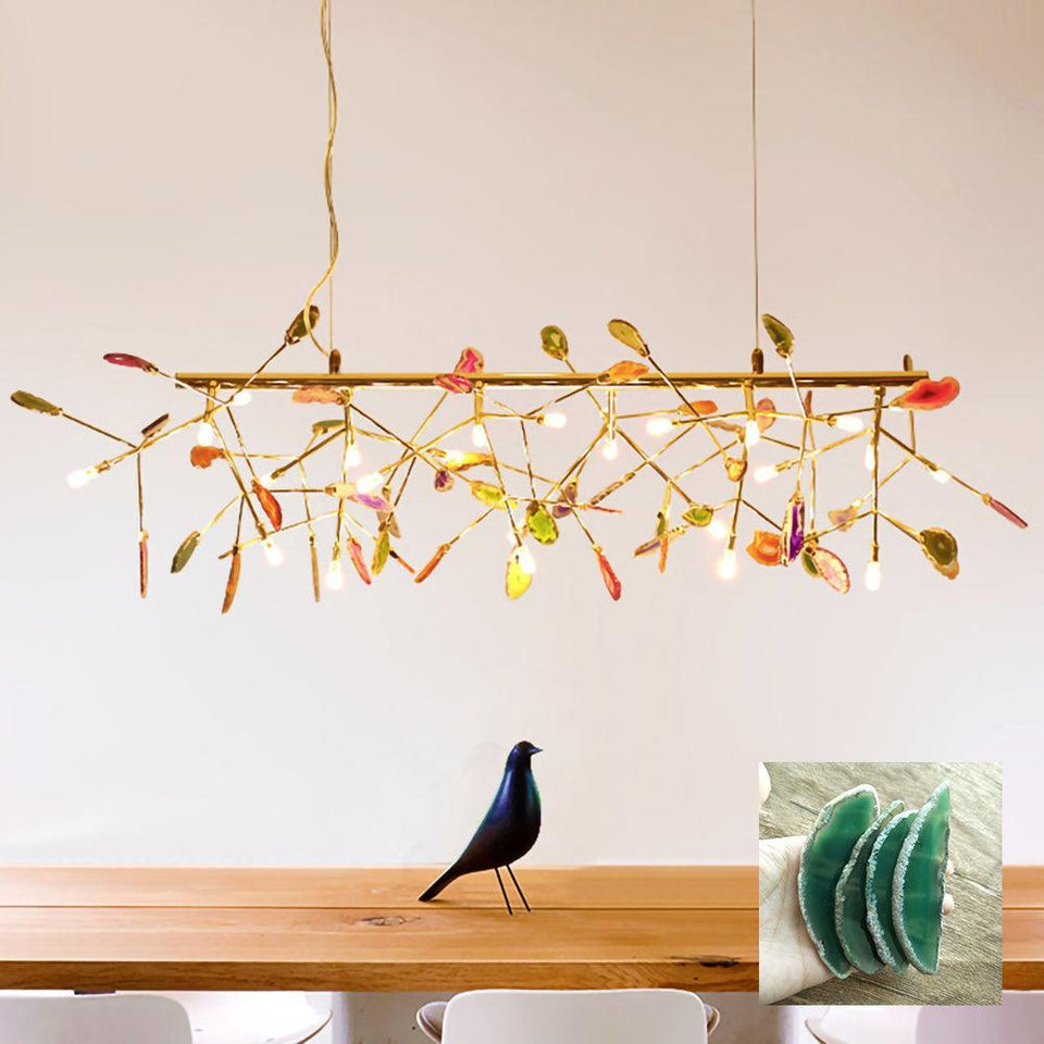 Agate Chandelier Light Fixture-Lighting > Chandeliers & Pendant Lights-casanuva-casanuva