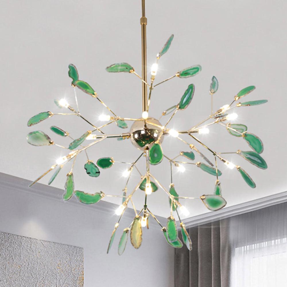 Agate Chandelier Light Fixture-Lighting > Chandeliers & Pendant Lights-casanuva-casanuva