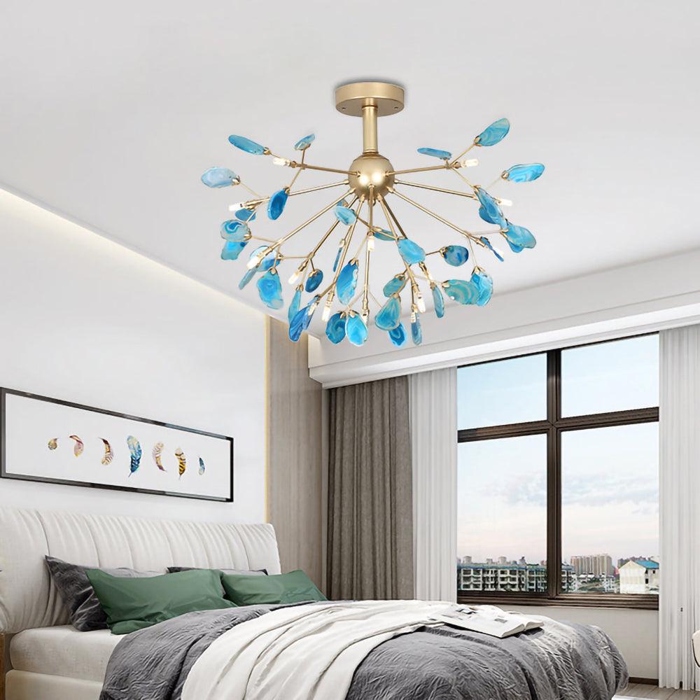 Agate Chandelier Light Fixture-Lighting > Chandeliers & Pendant Lights-casanuva-casanuva