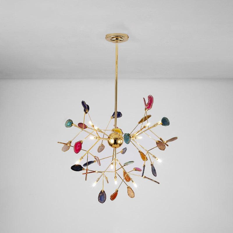 Agate Chandelier Light Fixture-Lighting > Chandeliers & Pendant Lights-casanuva-casanuva