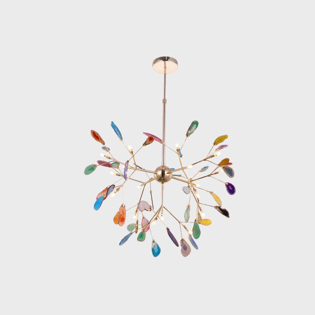 Agate Chandelier Light Fixture-Lighting > Chandeliers & Pendant Lights-casanuva-casanuva