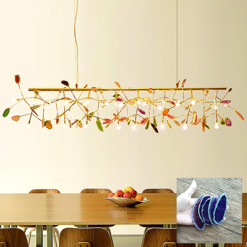 Agate Chandelier Light Fixture-Lighting > Chandeliers & Pendant Lights-casanuva-casanuva
