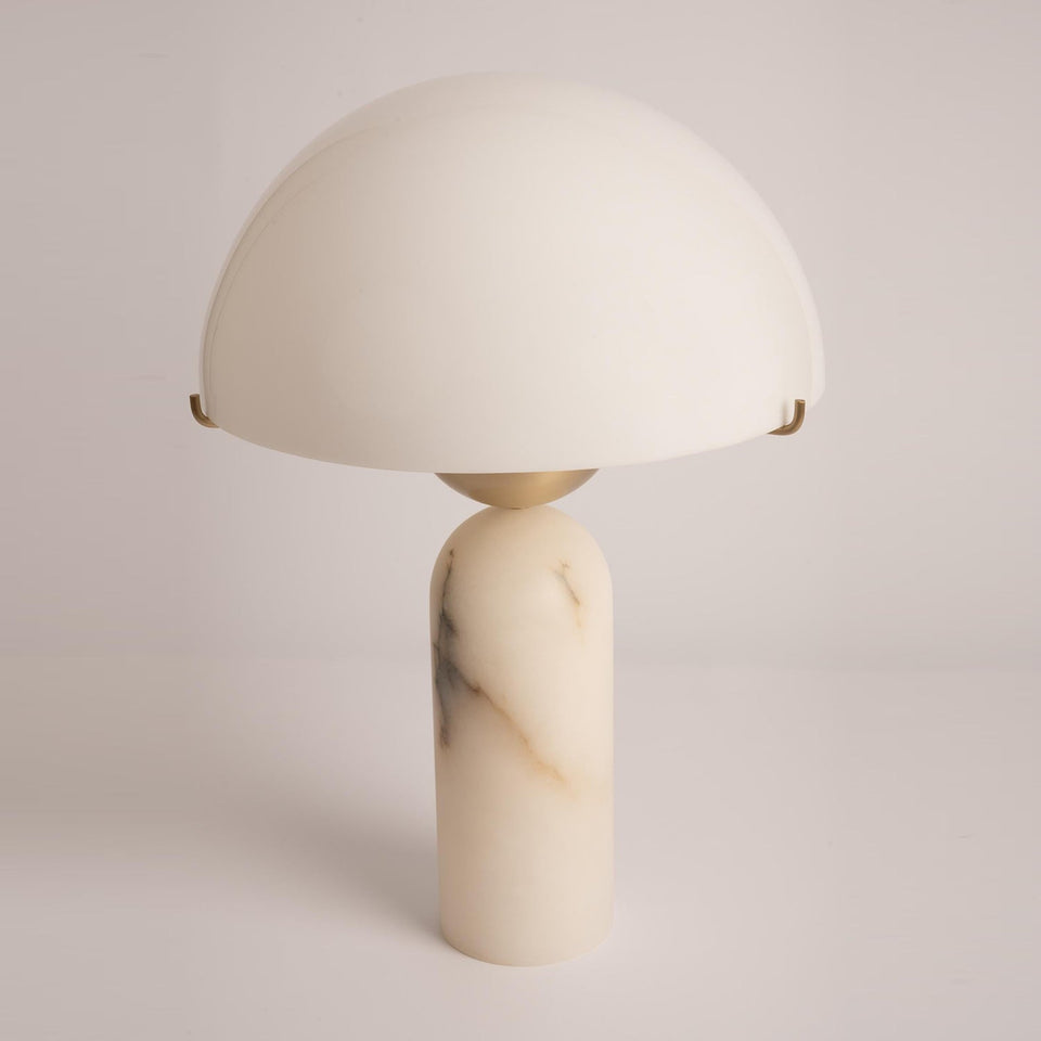 Alabaster Table Lamp with Elegant Design-Lighting > Table Lamps-casanuva-30cmx45cm-White Alabaster-US plug-casanuva