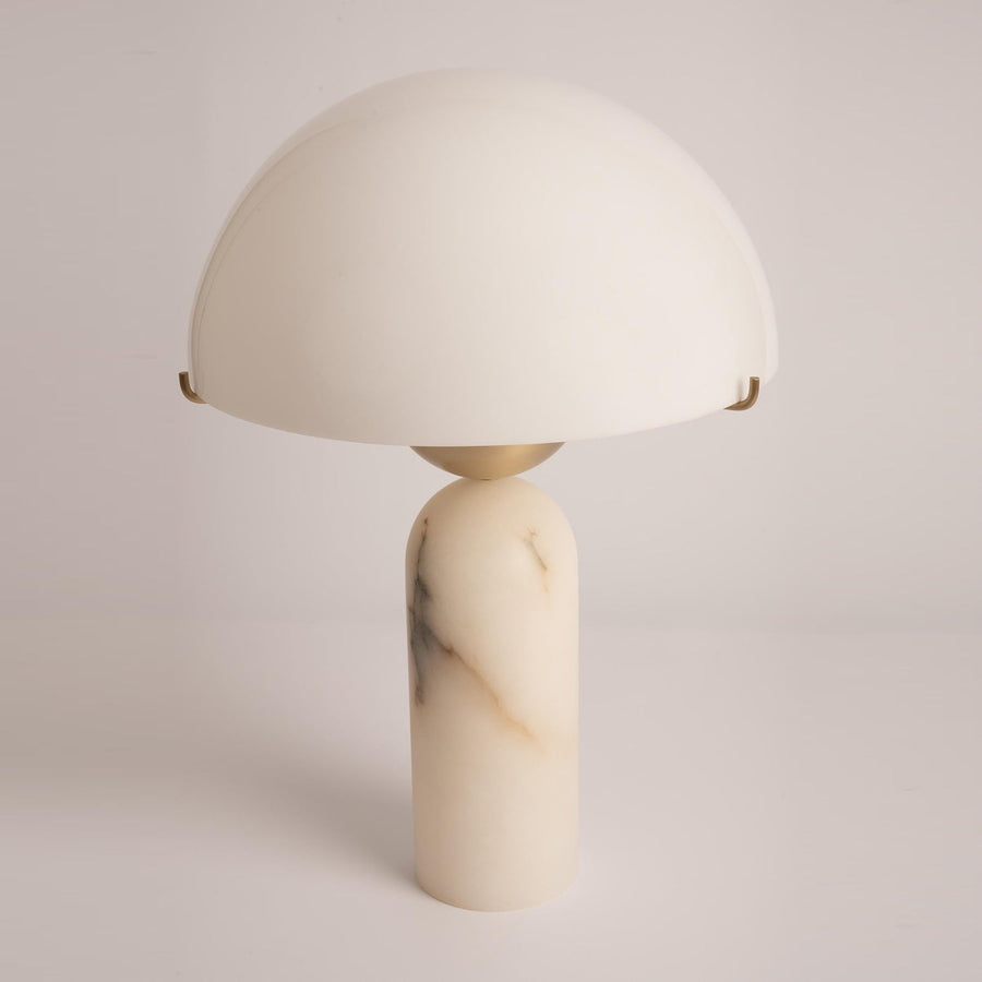 Alabaster Table Lamp with Elegant Design-Lighting > Table Lamps-casanuva-30cmx45cm-White Alabaster-US plug-casanuva