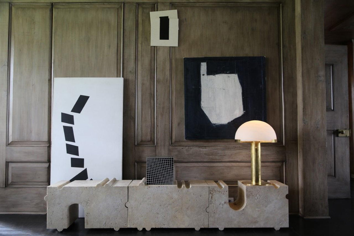 Alabaster Table Lamp with Elegant Design-Lighting > Table Lamps-casanuva-casanuva