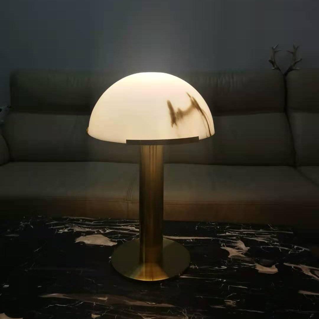 Alabaster Table Lamp with Elegant Design-Lighting > Table Lamps-casanuva-casanuva