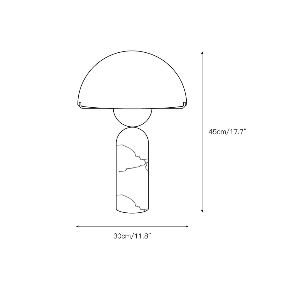 Alabaster Table Lamp with Elegant Design-Lighting > Table Lamps-casanuva-casanuva
