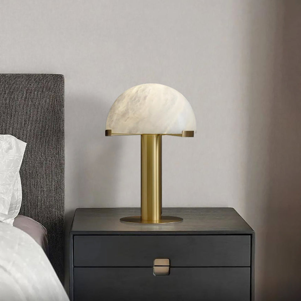 Alabaster Table Lamp with Elegant Design-Lighting > Table Lamps-casanuva-casanuva