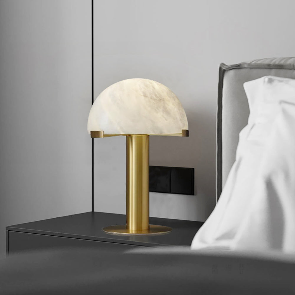 Alabaster Table Lamp with Elegant Design-Lighting > Table Lamps-casanuva-casanuva