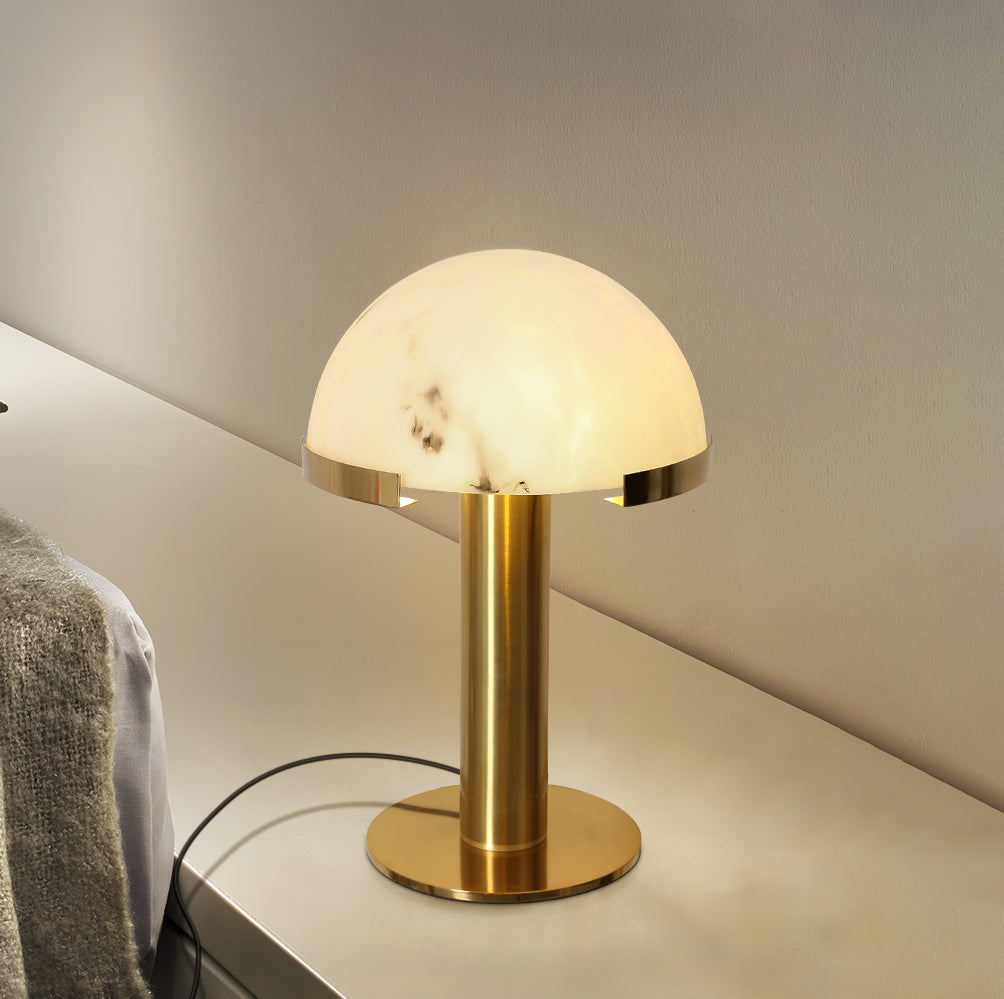 Alabaster Table Lamp with Elegant Design-Lighting > Table Lamps-casanuva-casanuva