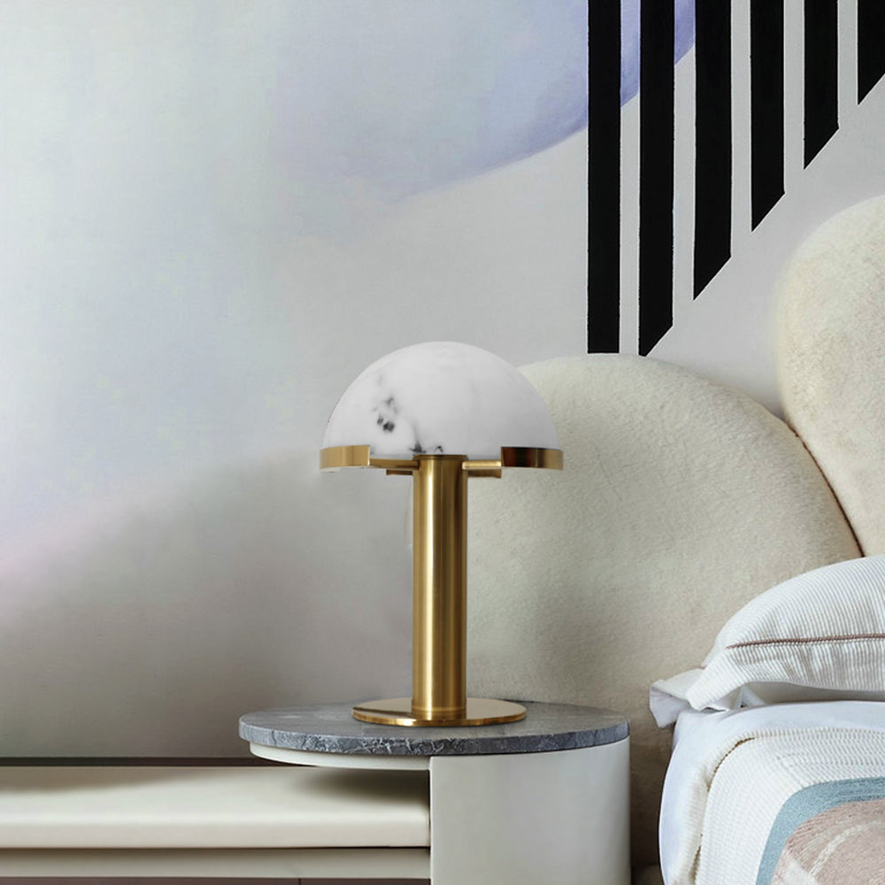 Alabaster Table Lamp with Elegant Design-Lighting > Table Lamps-casanuva-casanuva