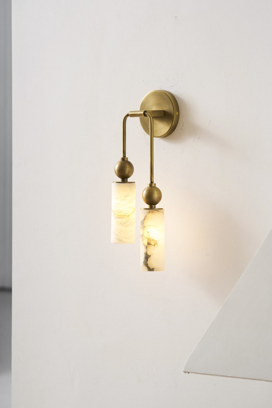 Alabaster Wall Lamp-Lighting > Wall Lights-casanuva-casanuva