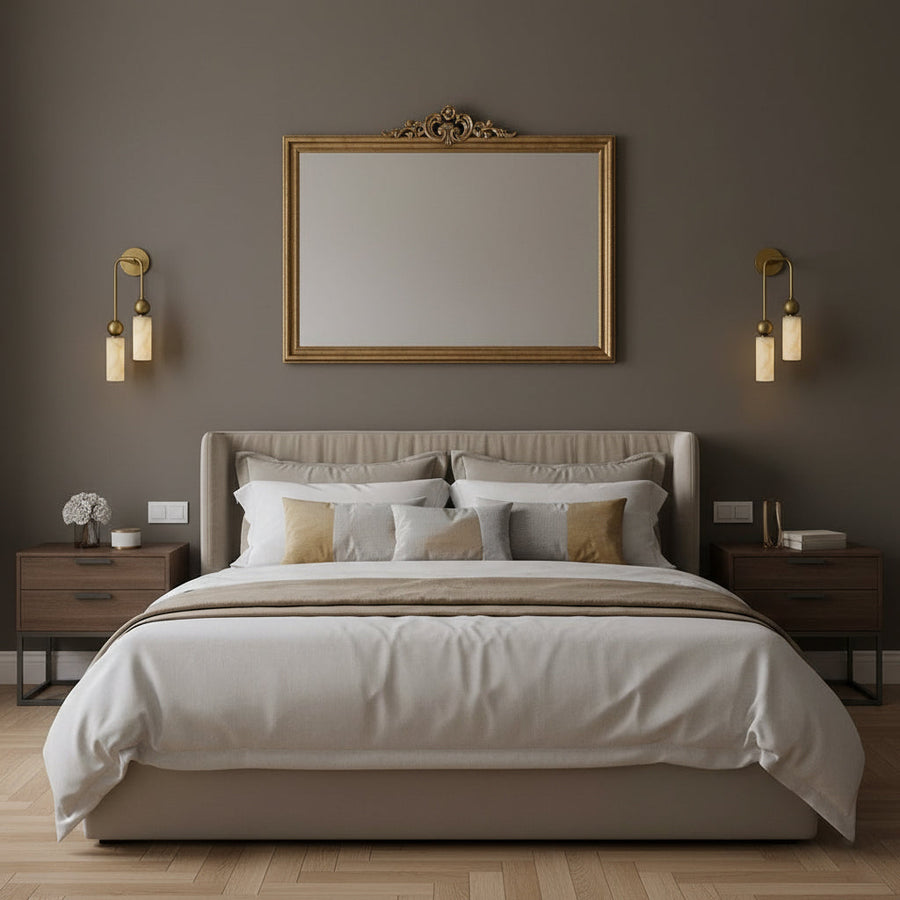 Alabaster Wall Lamp-Lighting > Wall Lights-casanuva-casanuva