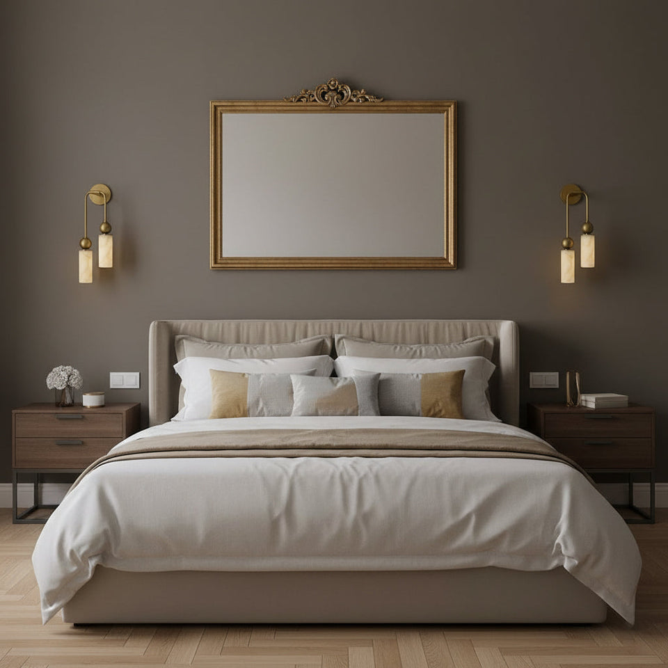 Alabaster Wall Lamp-Lighting > Wall Lights-casanuva-casanuva