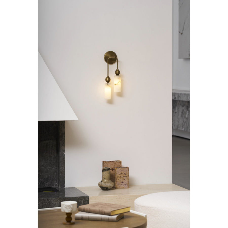 Alabaster Wall Lamp-Lighting > Wall Lights-casanuva-casanuva