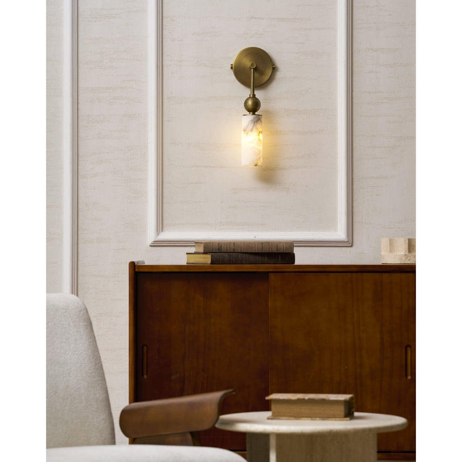 Alabaster Wall Lamp-Lighting > Wall Lights-casanuva-casanuva