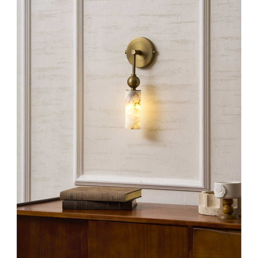 Alabaster Wall Lamp-Lighting > Wall Lights-casanuva-casanuva