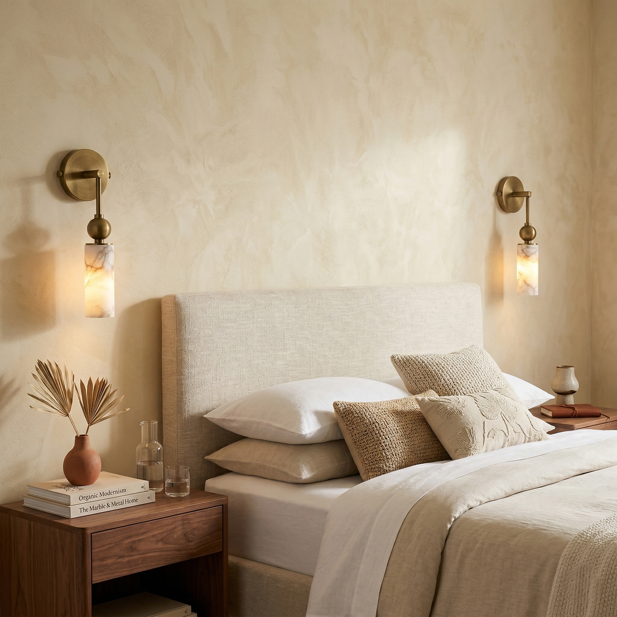 Alabaster Wall Lamp-Lighting > Wall Lights-casanuva-casanuva