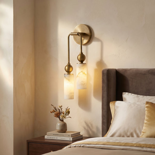 Alabaster Wall Lamp-Lighting > Wall Lights-casanuva-casanuva