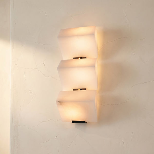 Alabaster Wall Lamp for Staircase Lighting-Lighting > Wall Lights-casanuva-casanuva