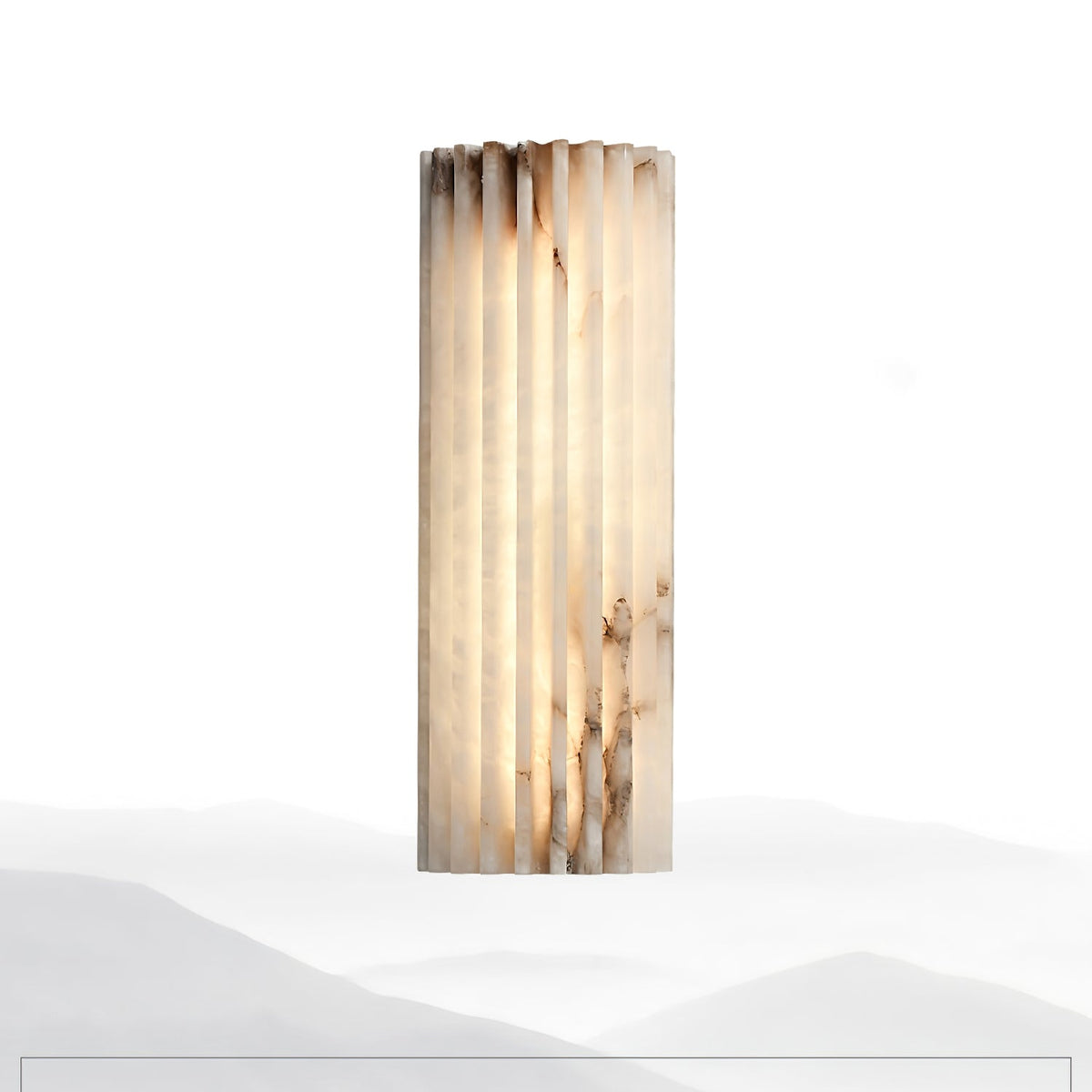 Alabaster Wall Light Fixture-Lighting > Wall Lights-casanuva-casanuva