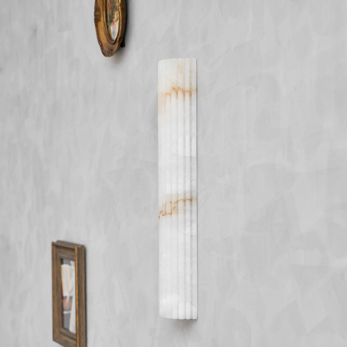 Alabaster Wall Light Fixture-Lighting > Wall Lights-casanuva-casanuva