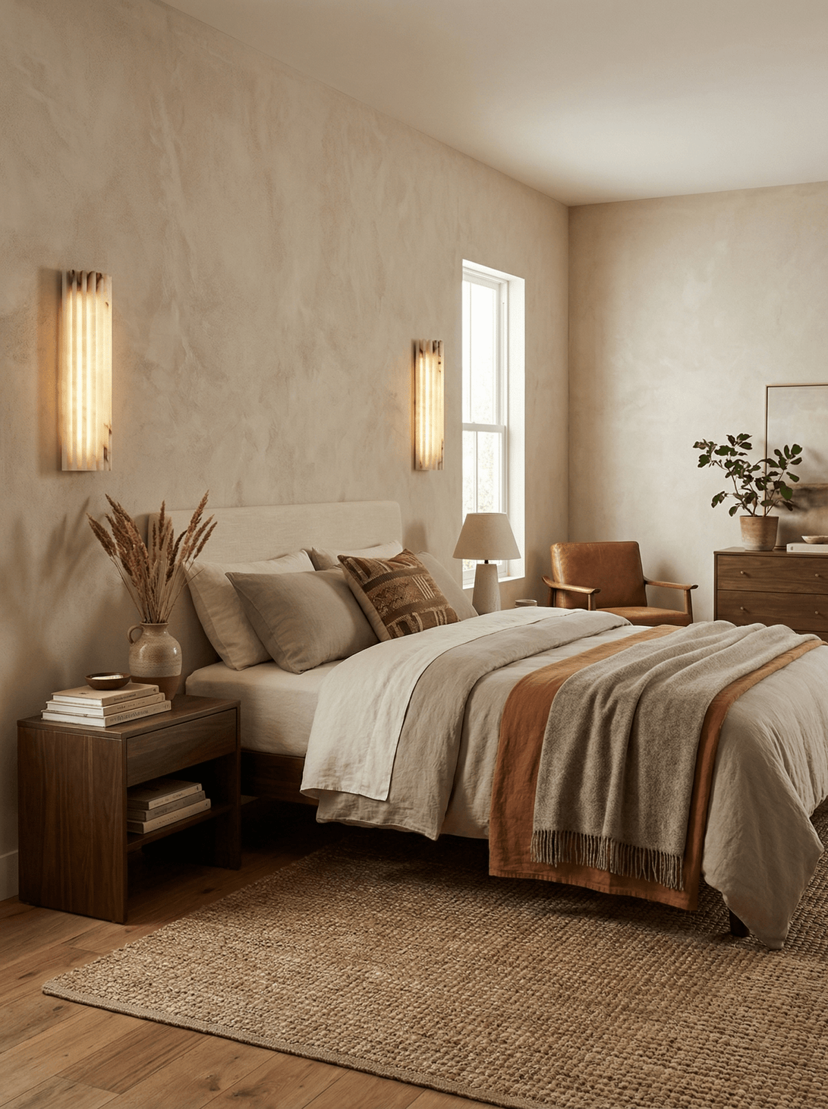 Alabaster Wall Light Fixture-Lighting > Wall Lights-casanuva-casanuva