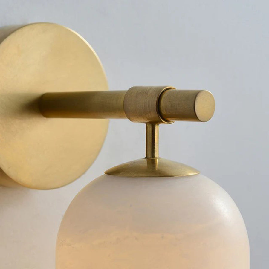 Alabaster Wall Sconce Light Fixture-Lighting > Wall Lights-casanuva-casanuva