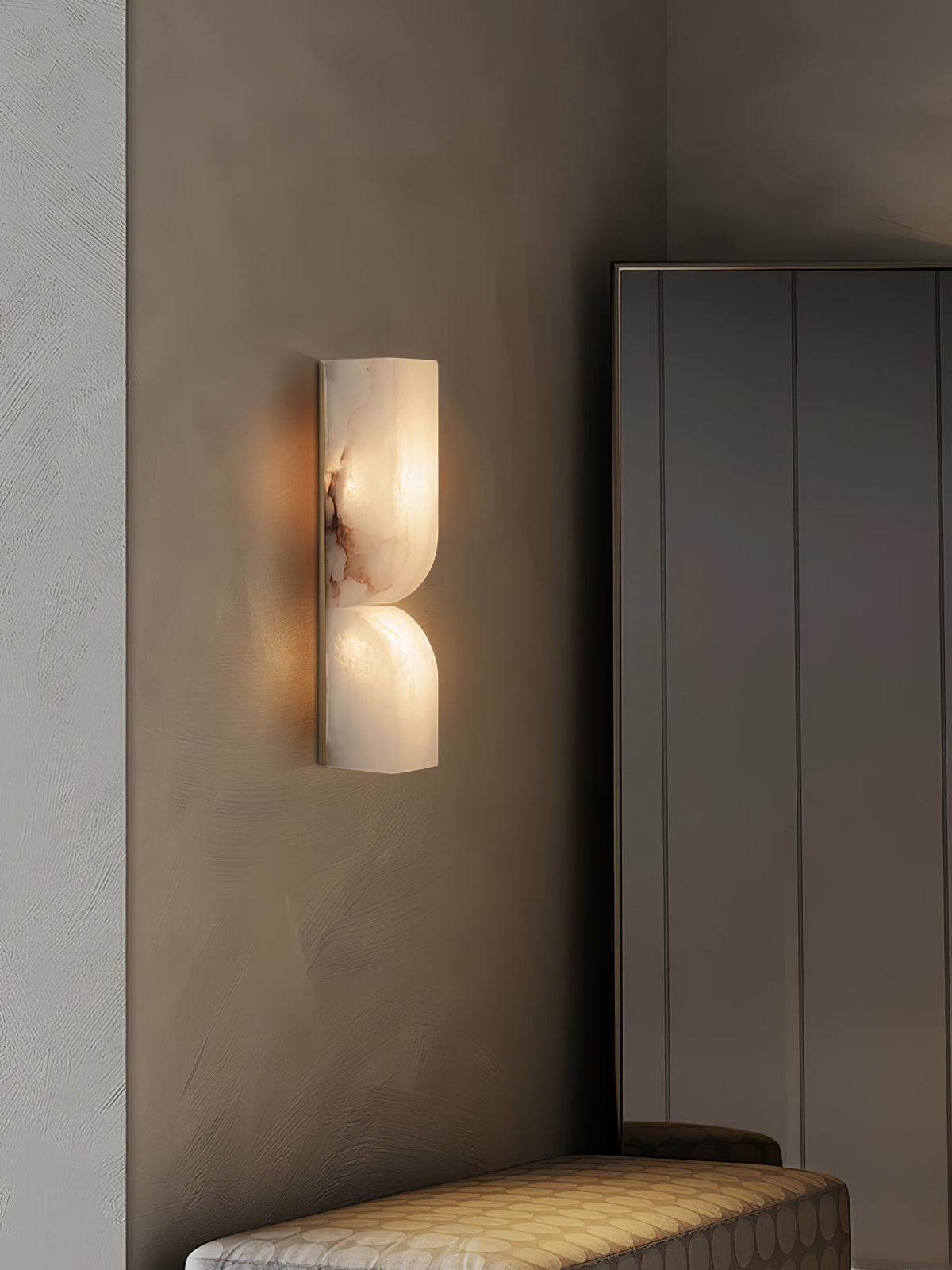 Alabaster Wall Sconce Light Fixture-Lighting > Wall Lights-casanuva-casanuva