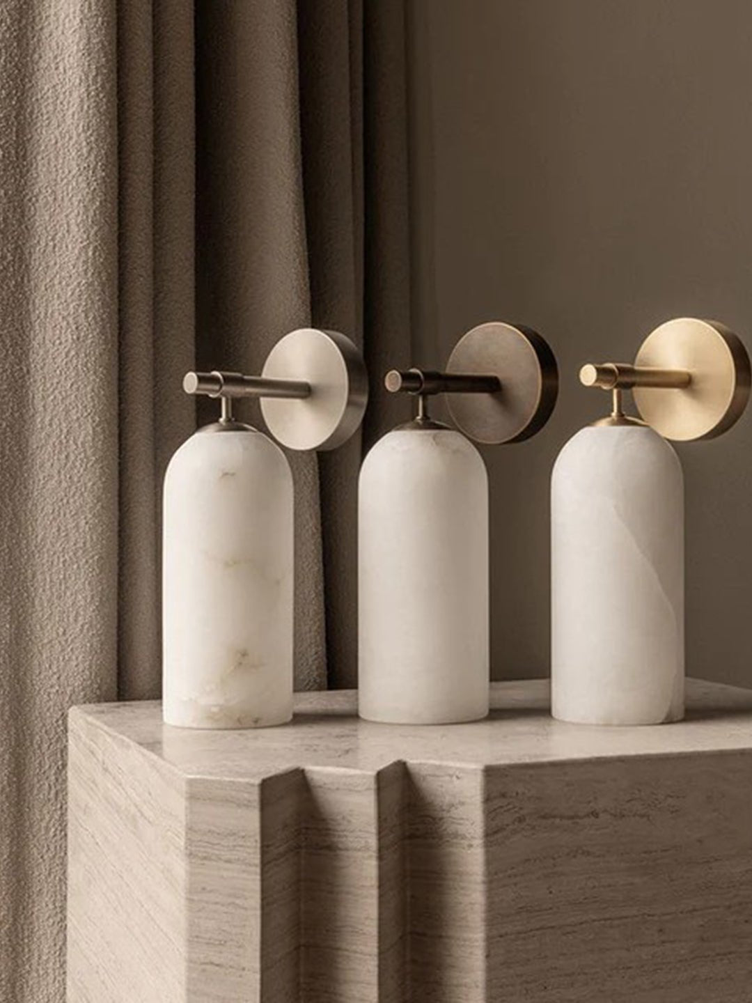 Alabaster Wall Sconce Light Fixture-Lighting > Wall Lights-casanuva-casanuva