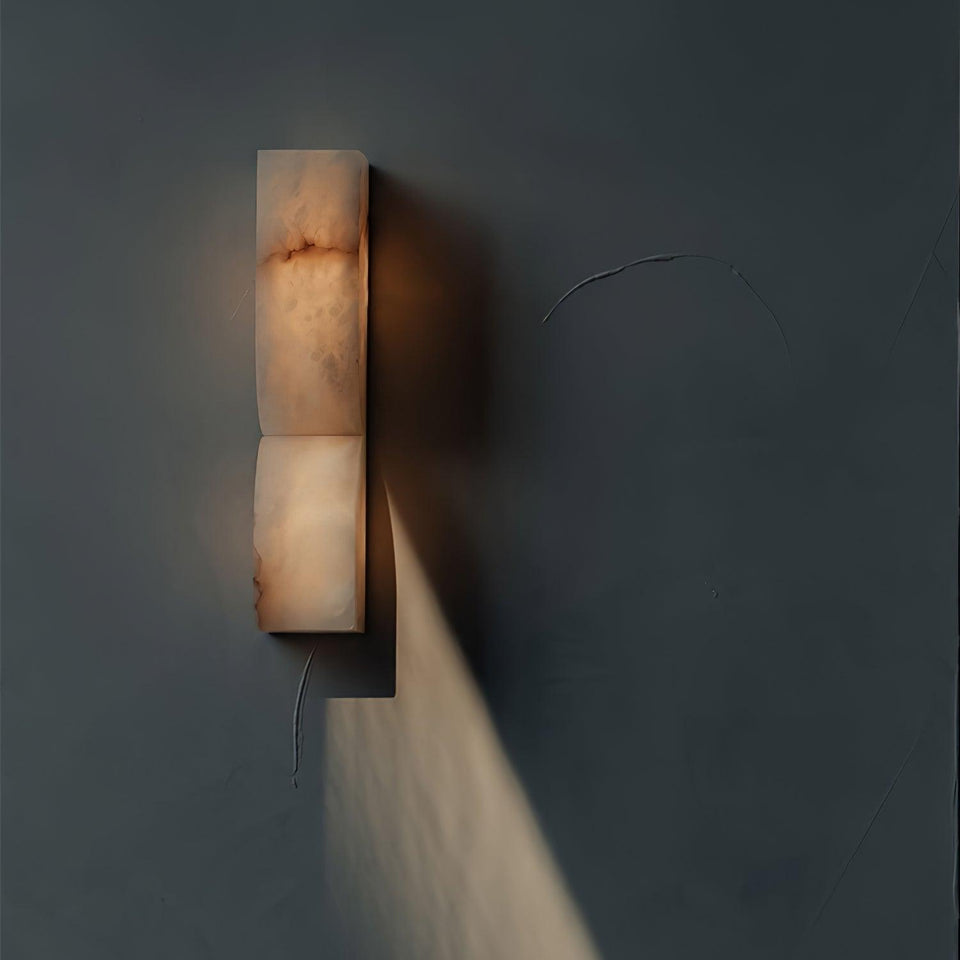 Alabaster Wall Sconce Light Fixture-Lighting > Wall Lights-casanuva-casanuva