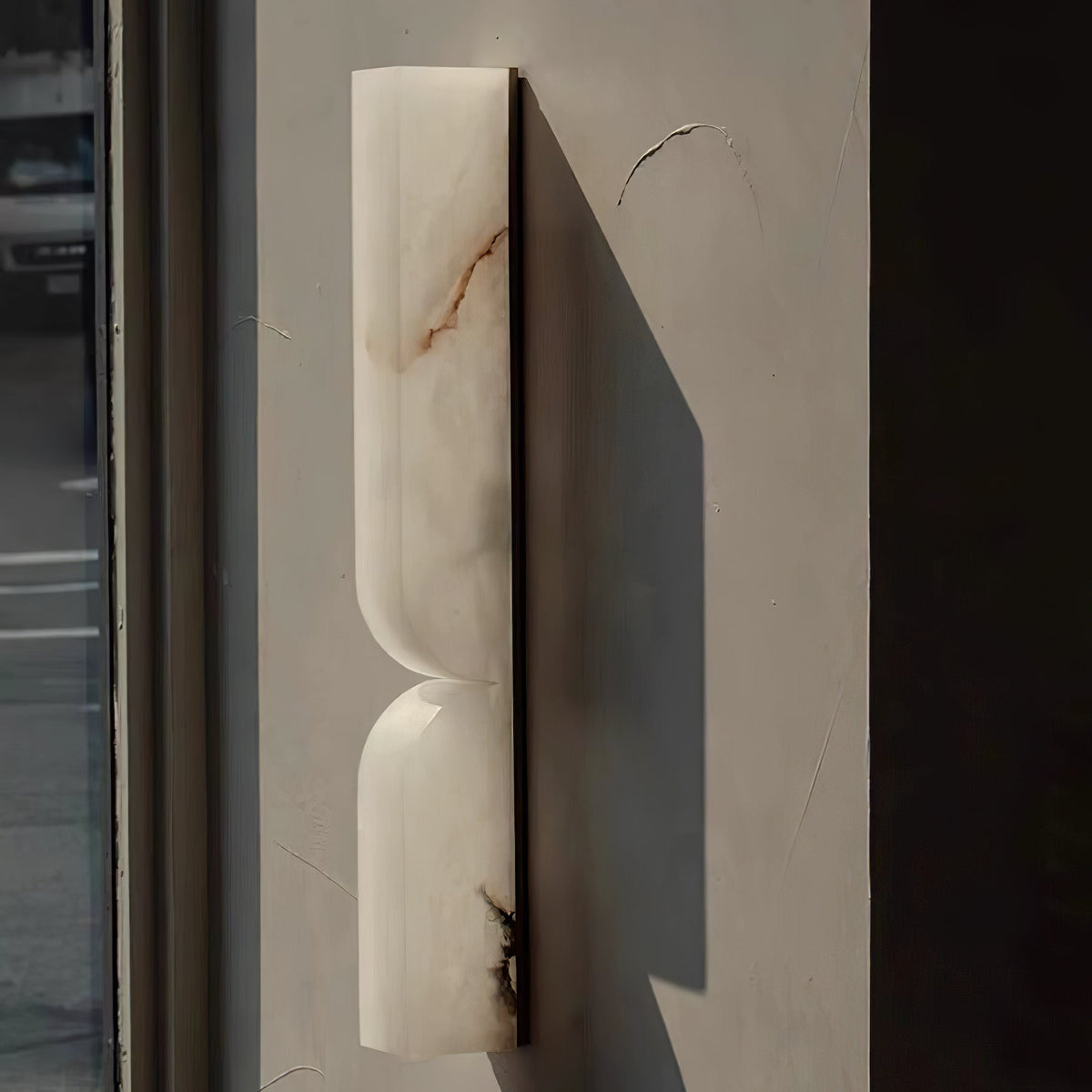 Alabaster Wall Sconce Light Fixture-Lighting > Wall Lights-casanuva-casanuva