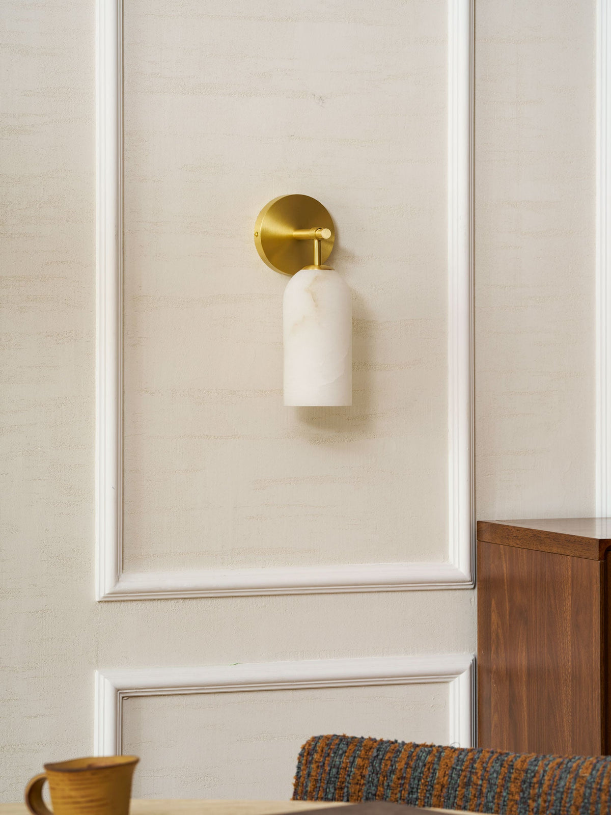 Alabaster Wall Sconce Light Fixture-Lighting > Wall Lights-casanuva-casanuva
