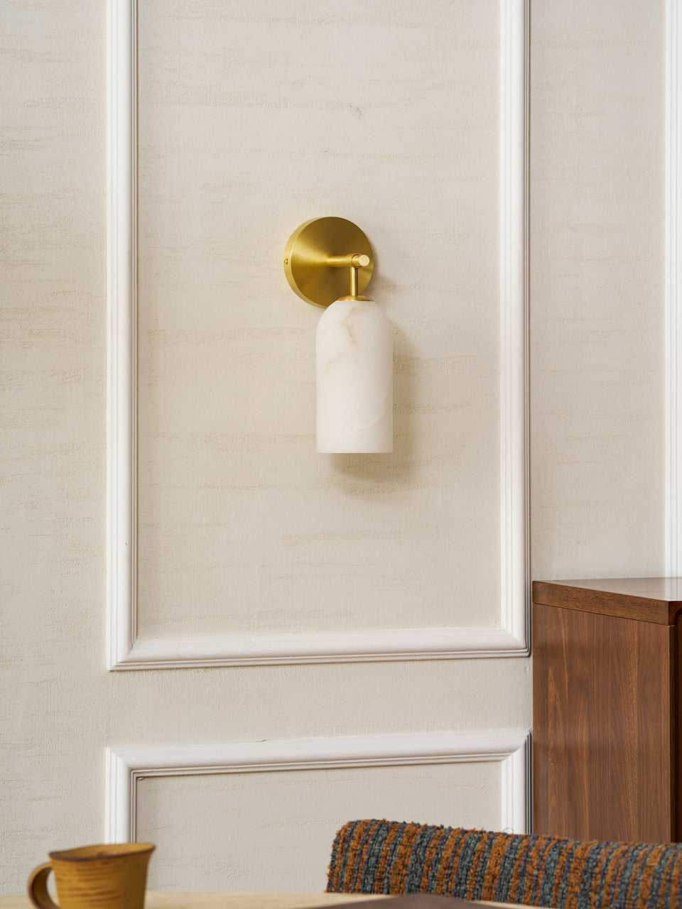 Alabaster Wall Sconce Light Fixture-Lighting > Wall Lights-casanuva-casanuva