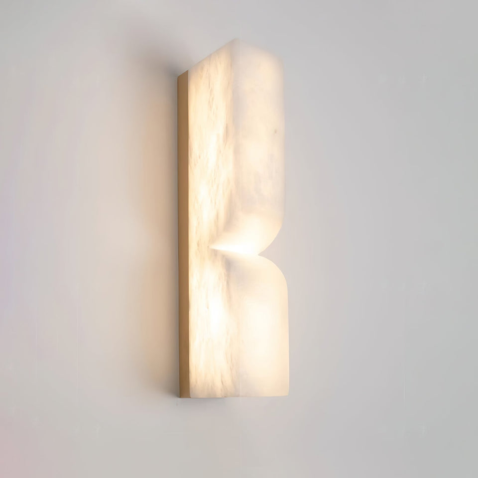 Alabaster Wall Sconce Light Fixture-Lighting > Wall Lights-casanuva-casanuva