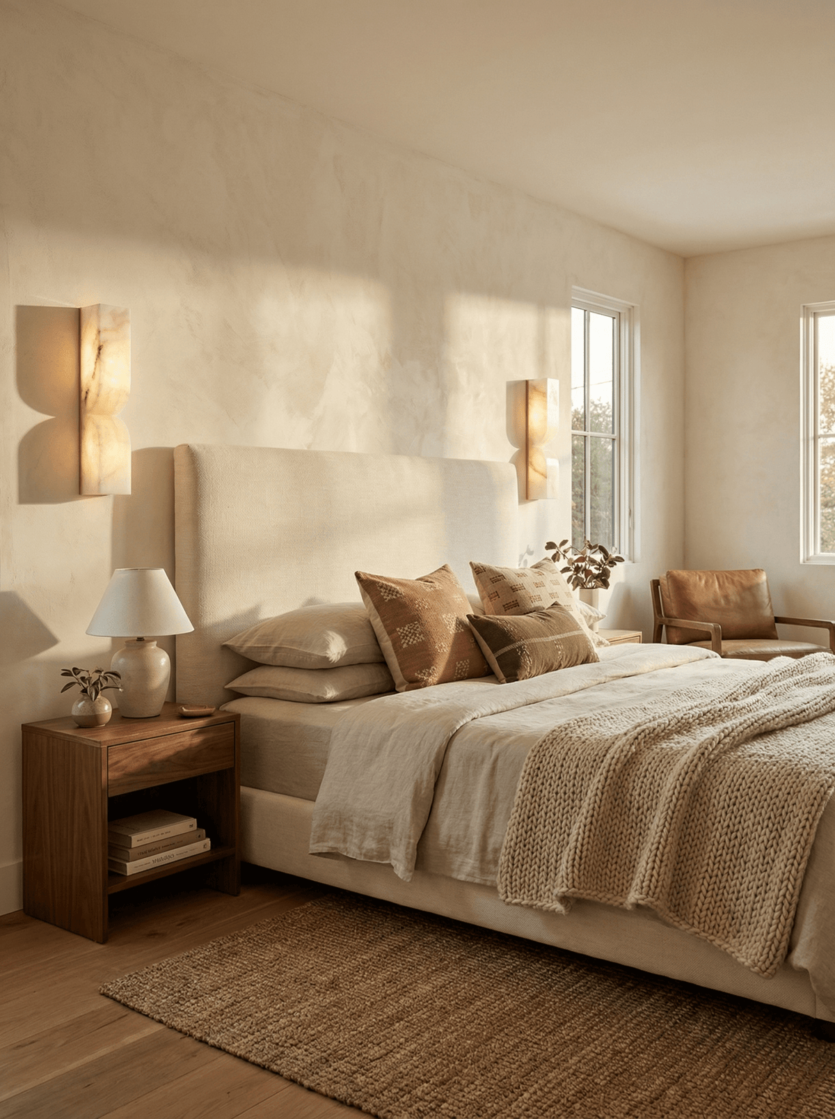 Alabaster Wall Sconce Light Fixture-Lighting > Wall Lights-casanuva-casanuva