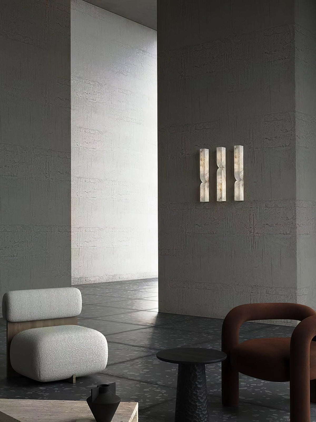 Alabaster Wall Sconce Light Fixture-Lighting > Wall Lights-casanuva-casanuva