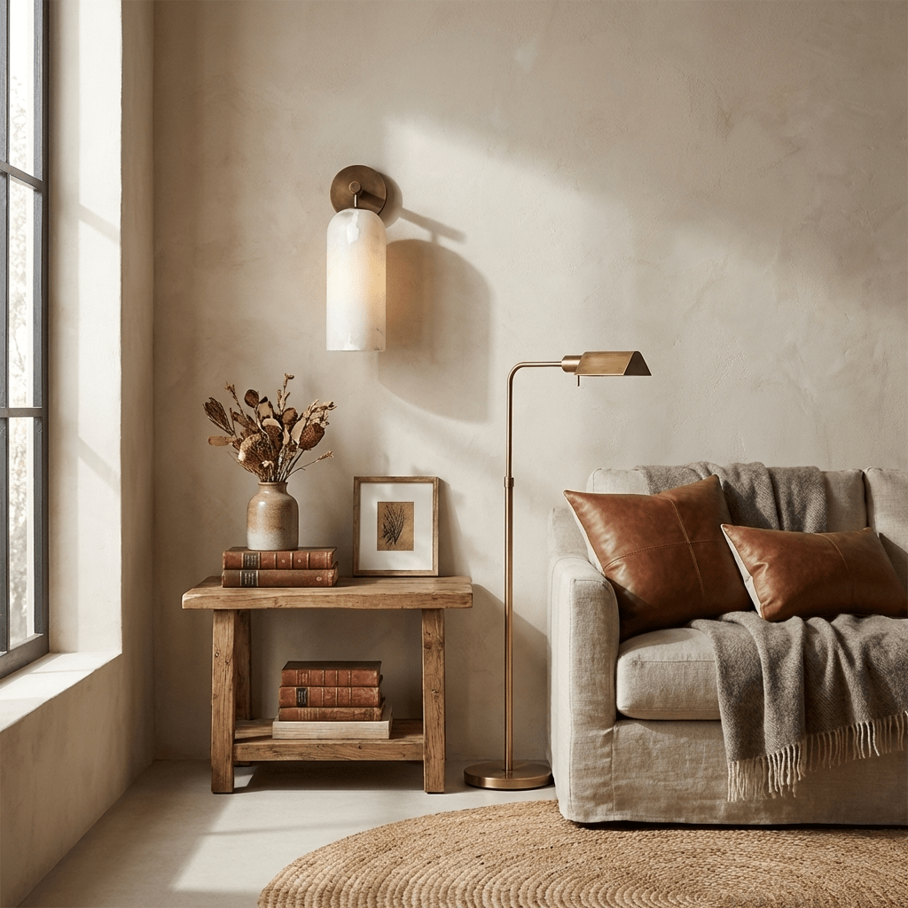 Alabaster Wall Sconce Light Fixture-Lighting > Wall Lights-casanuva-casanuva