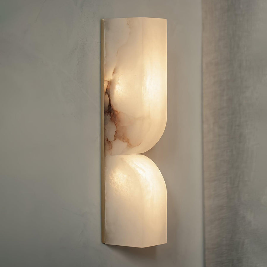 Alabaster Wall Sconce Light Fixture-Lighting > Wall Lights-casanuva-casanuva