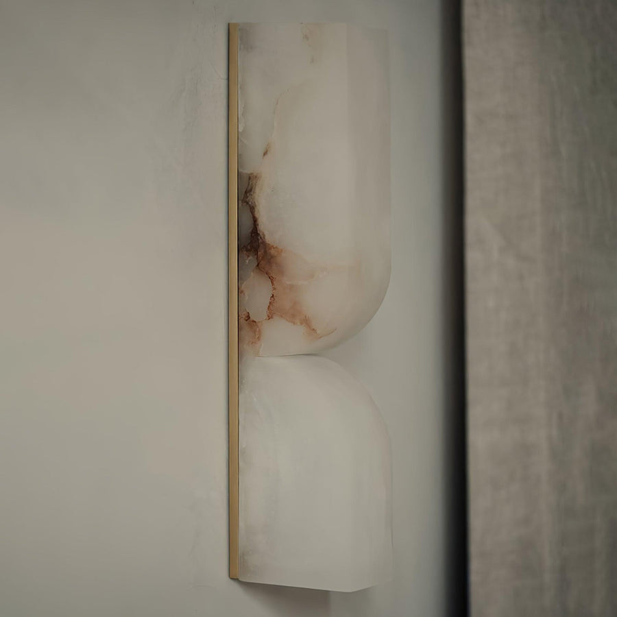 Alabaster Wall Sconce Light Fixture-Lighting > Wall Lights-casanuva-casanuva