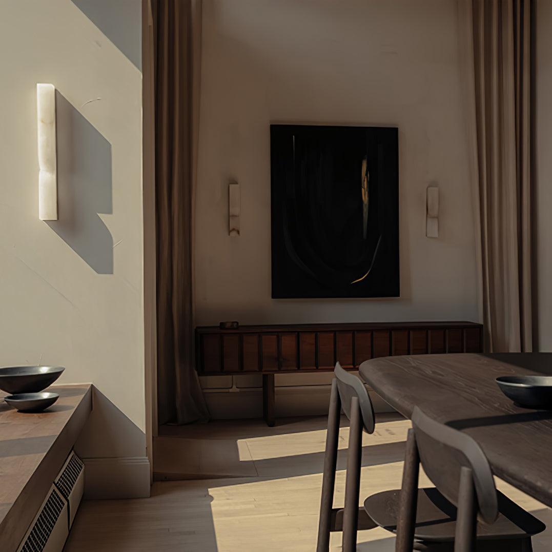Alabaster Wall Sconce Light Fixture-Lighting > Wall Lights-casanuva-casanuva