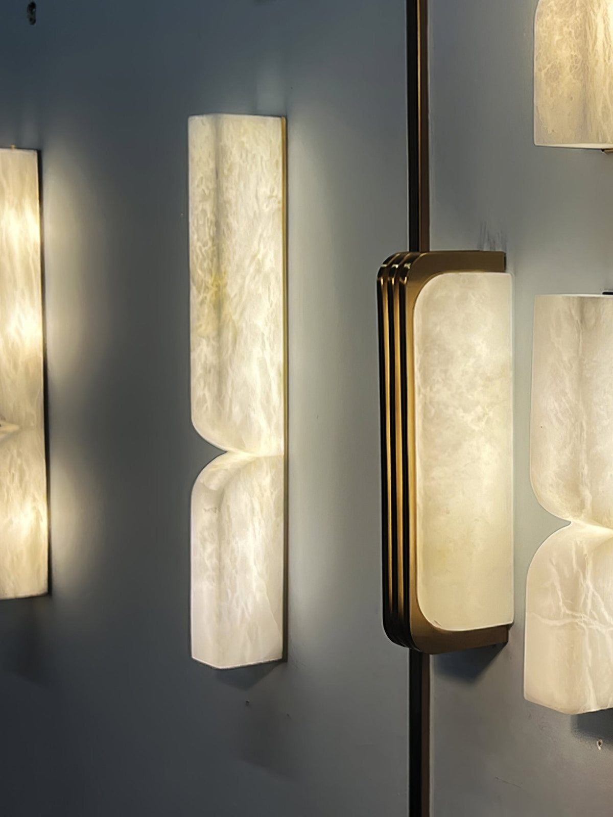 Alabaster Wall Sconce Light Fixture-Lighting > Wall Lights-casanuva-casanuva