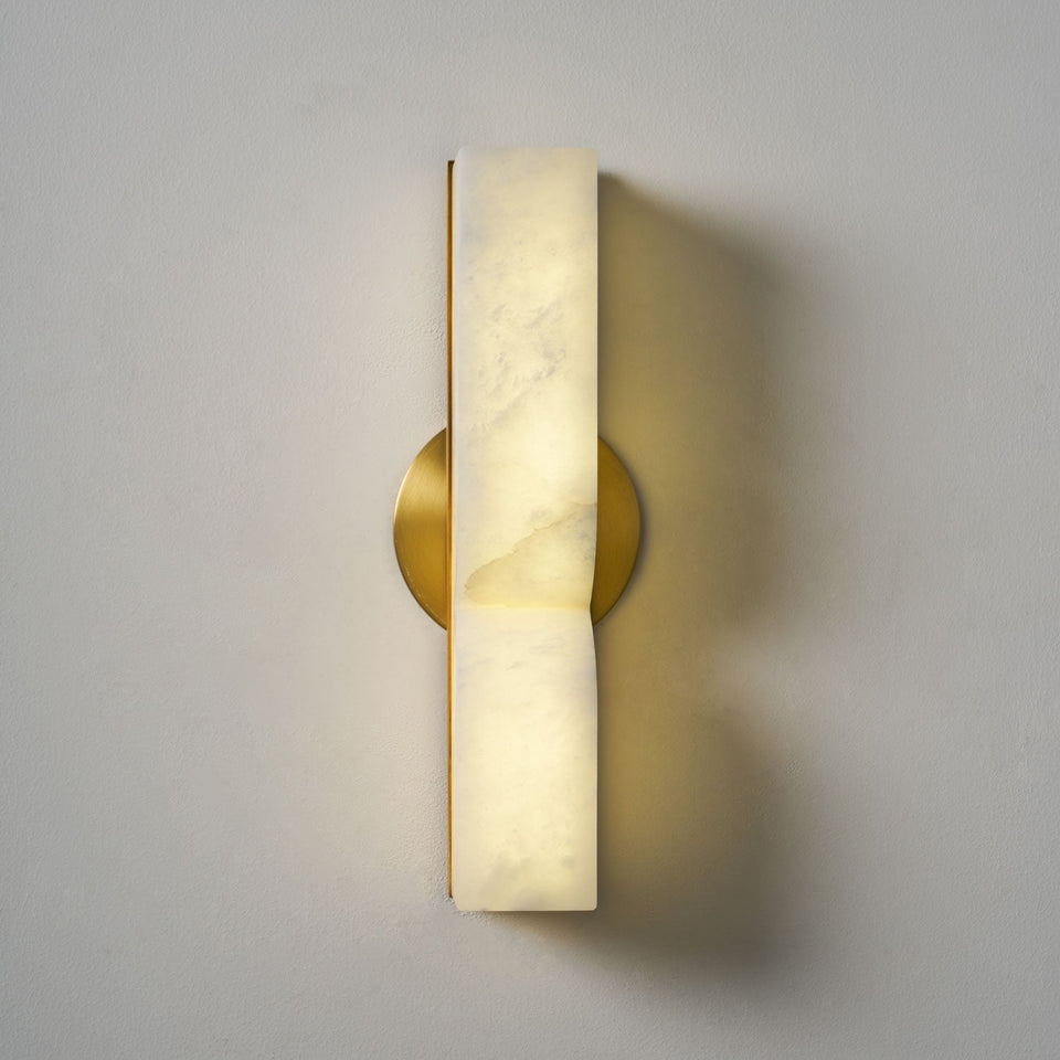 Alabaster Wall Sconce Light Fixture-Lighting > Wall Lights-casanuva-casanuva