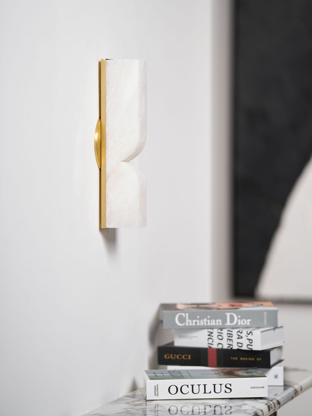 Alabaster Wall Sconce Light Fixture-Lighting > Wall Lights-casanuva-casanuva