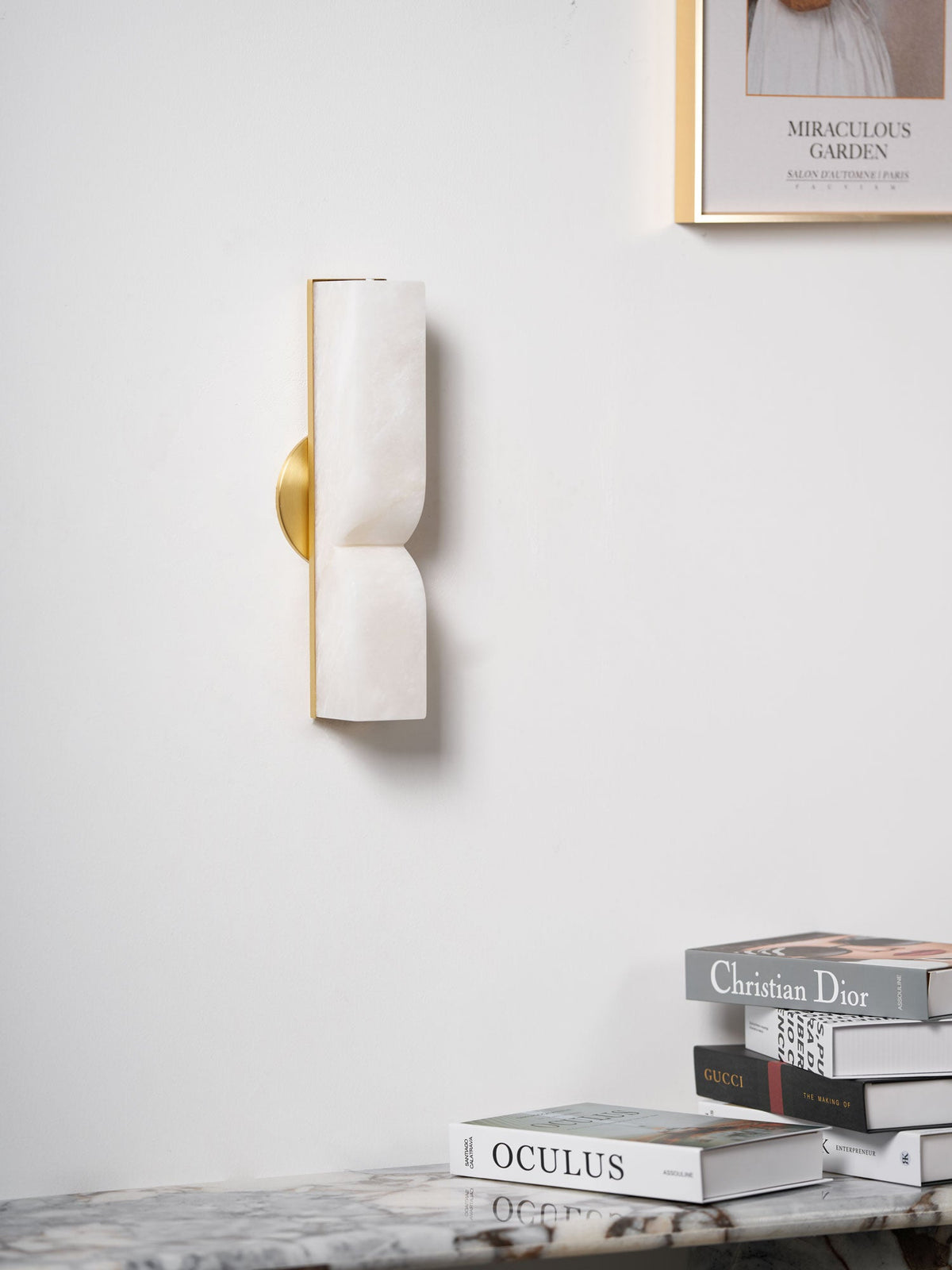 Alabaster Wall Sconce Light Fixture-Lighting > Wall Lights-casanuva-casanuva
