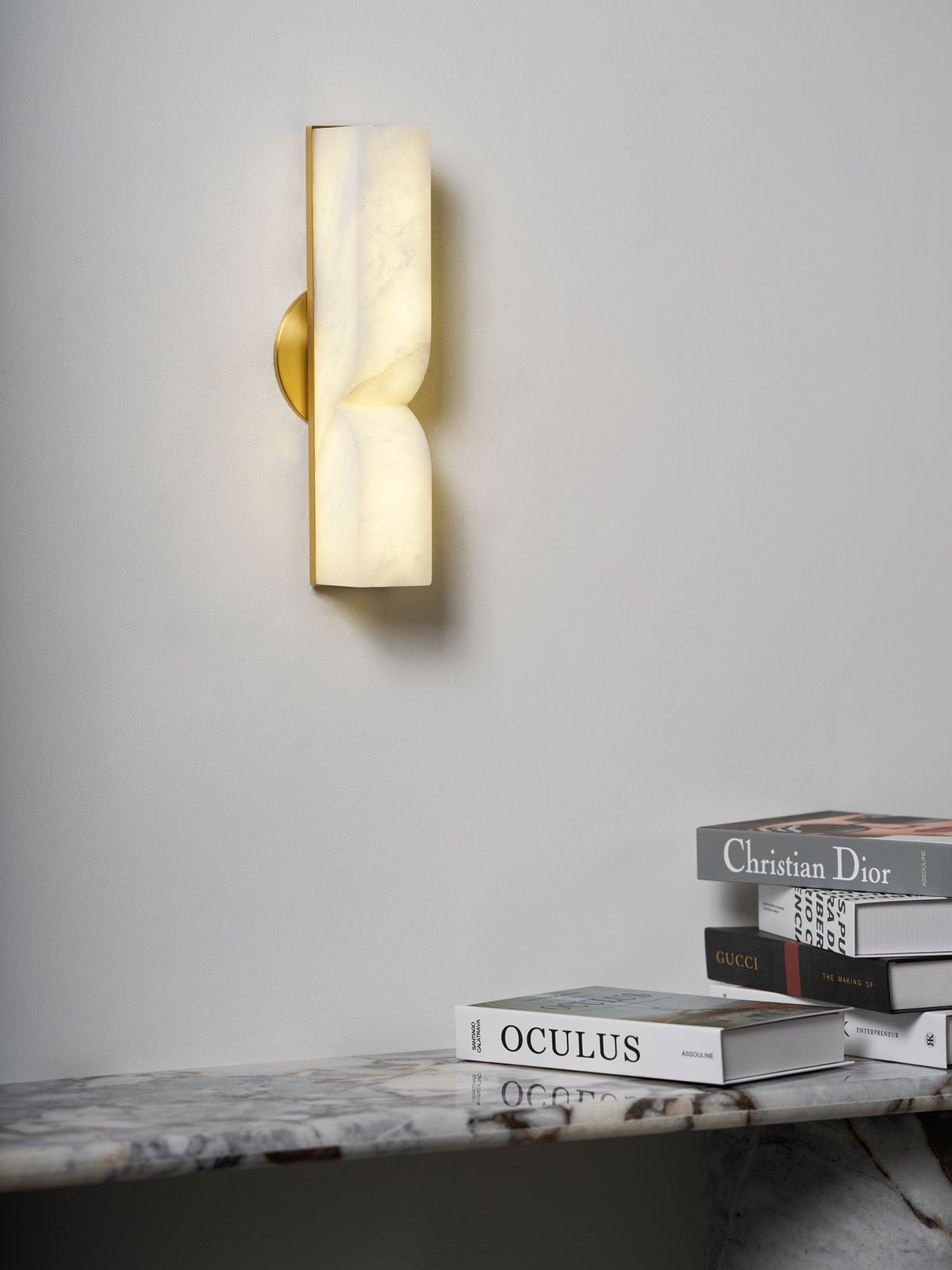 Alabaster Wall Sconce Light Fixture-Lighting > Wall Lights-casanuva-casanuva